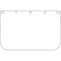 Dynamic Die Cut Faceshield Visor, PETG, Clear Tint Pathway Supply LP