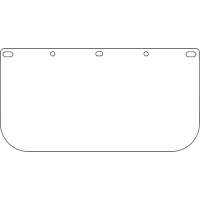 Dynamic Faceshield Visor Window, PETG, Clear Tint Pathway Supply LP