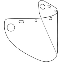 Dynamic Die Cut Formed Faceshield Visor, Polycarbonate, Clear Tint Pathway Supply LP