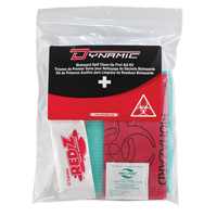 Trousse de premiers soins pour nettoyage de biorisques Dynamic, Dispositif m&eacute;dical Classe 1, Sac en plastique refermable Pathway Supply LP