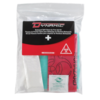 Trousse de premiers soins pour nettoyage de biorisques Dynamic, Dispositif m&eacute;dical Classe 1, Sac en plastique refermable Pathway Supply LP