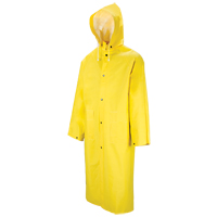601 Tornado Long Rain Coat, Polyester/PVC, Large, Yellow Pathway Supply LP