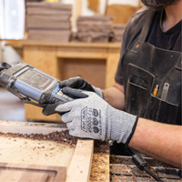 Gants r&eacute;sistants aux coupures, Taille Petit/7, Calibre 10, Rev&ecirc;tement Mousse de nitrile, Enveloppe en Dyneema, ASTM ANSI niveau A3/EN 388 niveau C Pathway Supply LP