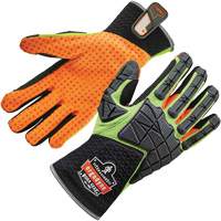 ProFlex&reg; 925F(X) Dorsal Impact-Reducing Gloves, Small, Split Leather Palm, Slip-On Cuff Pathway Supply LP