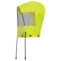 6037H Hood for Traffic Control Waterproof Safety Jacket, High Visibility Lime-Yellow, Polyester Pathway Supply LP