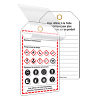 Self-Laminating Workplace Tags, Cardstock, 3-3/8" W x 5-3/4" H, French Pathway Supply LP