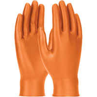 Grippaz Skins Ambidextrous Disposable Gloves, Small, Nitrile, 6-mil, Powder-Free, Orange Pathway Supply LP