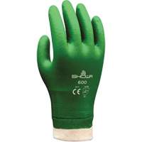 Atlas 600 Coated Gloves, Size Small/7, 9" L, PVC, Cotton Inner Lining, 53-mil Pathway Supply LP