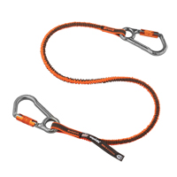 Longe porte-outils verrouillable Squids 3118F(x), Tendeur, Mousqueton double Pathway Supply LP