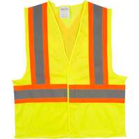 Veste de s&eacute;curit&eacute; pour la circulation, Jaune lime haute visibilit&eacute;, 2T-Grand, Polyester Pathway Supply LP