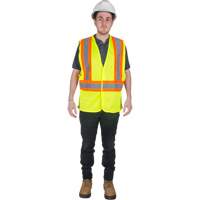 Veste de s&eacute;curit&eacute; pour la circulation, Jaune lime haute visibilit&eacute;, 2T-Grand, Polyester Pathway Supply LP