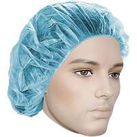 Bouffant Caps, Polypropylene, 18", Blue Pathway Supply LP