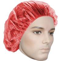 Bouffant Caps, Polypropylene, 21", Red Pathway Supply LP