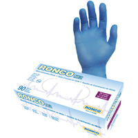 Disposable Gloves, 2X-Large, Nitrile, 4-mil, Powder-Free, Blue Pathway Supply LP