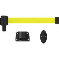 PLUS Wall Mount Barrier System, Plastic, Screw Mount, 15', Yellow Tape Pathway Supply LP