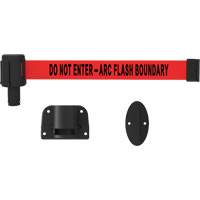 PLUS Wall Mount Barrier System, Plastic, Screw Mount, 15', Red Tape Pathway Supply LP