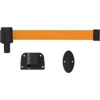 PLUS Wall Mount Barrier System, Plastic, Screw Mount, 15', Orange Tape Pathway Supply LP