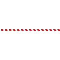 Marqueur robuste pour le sol Tough-Mark, Rectangle, 48" lo x 2" la, Rouge et blanc, Poly&eacute;thyl&egrave;ne Pathway Supply LP