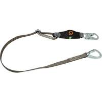 V-Series Tie-Back Lanyard, 6', Carabiner Center, Snap Hook Leg Ends, Polyester Pathway Supply LP
