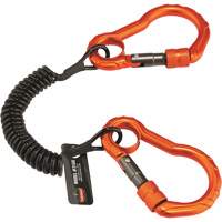 Longe porte-outils Squids 3166, Spirale, Mousqueton double Pathway Supply LP