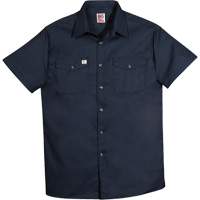 Chemise de travail &agrave; manches courtes en tissu crois&eacute;, Hommes, 4T-Grand, Bleu marine Pathway Supply LP