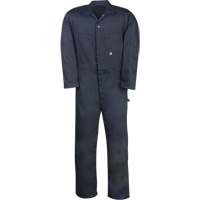 Industrial Work Coveralls, Men's, Navy Blue, Size 36 Pathway Supply LP