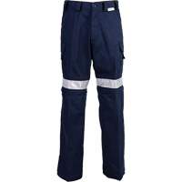 High Visibility Pants, Poly-Cotton, 32, Navy Blue Pathway Supply LP
