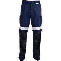 High Visibility Pants, Poly-Cotton, 32, Navy Blue Pathway Supply LP
