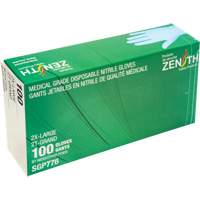 Gants jetables de calibre m&eacute;dical r&eacute;sistants &agrave; la perforation, 2T-Grand, Nitrile, 4,5 mils, Sans poudre, Bleu, Classe 2 Pathway Supply LP