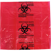 Dynamic Hazardous Waste Bags, Infectious Waste, 24" L x 24" W, 12 microns Pathway Supply LP
