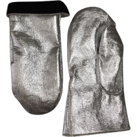 Heat Resistant Welding Mitt, Aluminized Carbon/Leather, One Size, Protects Up To 800° F (426.66° C) Pathway Supply LP