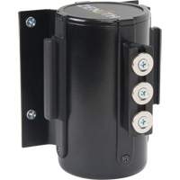 Wall Mount Barrier with Magnetic Tape, Steel, Screw Mount, 12', Black Tape Pathway Supply LP