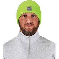 N-Ferno&reg; Rib Knit Beanie Hat, One Size, High-Visibility Lime Green Pathway Supply LP