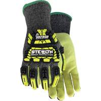 Stealth Dog Fight Impact & Cut Resistant Gloves, X-Large, Glass Fibre/HPPE/Nylon/Spandex Palm, Knit Wrist Cuff Pathway Supply LP