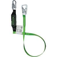 Longe rattachables Miller BackBiter, 6', Point d'ancrage &agrave; Mousqueton verrouillable, Mousqueton verrouillable aux jambes, Nylon/Polyester Pathway Supply LP
