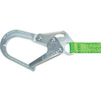 Miller&reg; HP Shock-Absorbing Lanyard, 4', Locking Rebar Hook Center, Locking Snap Hook Leg Ends, Polyester Pathway Supply LP