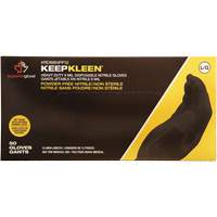 KeepKleen&reg; Disposable Gloves, Small, Nitrile, 8-mil, Powder-Free, Black Pathway Supply LP