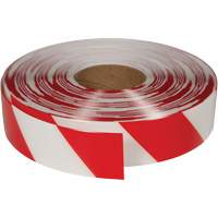 Ruban de marquage tr&egrave;s r&eacute;sistant pour plancher ArmorStripe, 2" x 100', PVC, Rouge et blanc Pathway Supply LP