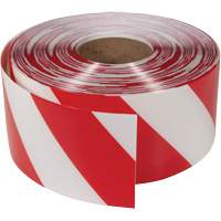 Ruban de marquage tr&egrave;s r&eacute;sistant pour plancher ArmorStripe, 4" x 100', PVC, Rouge et blanc Pathway Supply LP