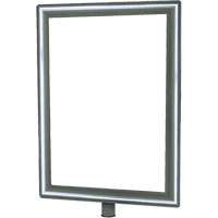 Heavy-Duty Vertical Sign Holder for Classic Posts, Polished Chrome Pathway Supply LP