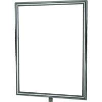 Heavy-Duty Vertical Sign Holder for Classic Posts, Polished Chrome Pathway Supply LP