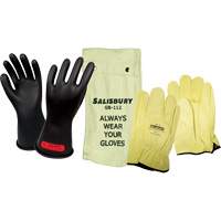 Salisbury  Electrical-Insulating Glove Kit, ASTM Class 0, Size 9, 11" L Pathway Supply LP