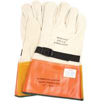 Gants de protection en cuir avec sangle, Taille 8, 12" lo Pathway Supply LP