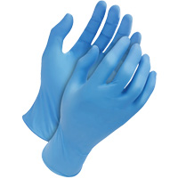 Gants jetables classiques, Moyen, Nitrile, 4 mils, Sans poudre, Bleu Pathway Supply LP