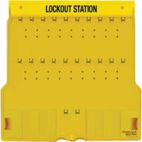 Trilingual Covered Lock Station, None Padlocks, 20 Padlock Capacity, Padlocks Not Included Pathway Supply LP