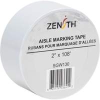 Aisle Marking Tape, 2" x 108', PVC, White Pathway Supply LP