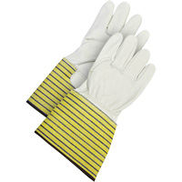 Classic Fitter's Gloves, Large, Grain Cowhide Palm, Fleece Inner Lining Pathway Supply LP