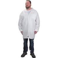 Protective Lab Coat, Microporous, White, Small Pathway Supply LP
