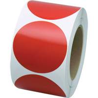 Formes de marquage, Cercle, 3" lo x 3" la, Rouge, Vinyle Pathway Supply LP