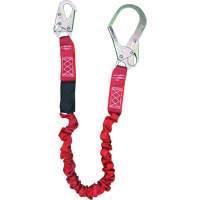ShockSorb Internal Shock Lanyard, 6', Rebar Hook Center, Snap Hook Leg Ends, Polyester Pathway Supply LP